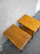 Pair Of Solid Cherry/maple Living Room Side Tables By Cushman 1589 1900-1950 photo 5