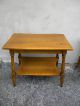 Pair Of Solid Cherry/maple Living Room Side Tables By Cushman 1589 1900-1950 photo 8