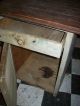 Primitive Wooden Kitchen Cupboard,  Antique 1 Drawer,  1 Door,  Vintage Collectible 1900-1950 photo 4