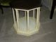 French Country Style Painted Eight Sided Side Table Parthanon Table 1900-1950 photo 3