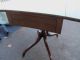 50055 Baker Furniture Mahogany Dropleaf End Table Stand Quality 1900-1950 photo 11