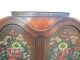 Large Hand - Painted Carved China Closet By Tomlinson Chair Mfg Co 2166 1900-1950 photo 4