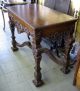 Antique Walnut Ornate Carved Side Table 1900-1950 photo 1