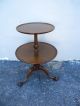 1940 ' S Two Tier Mahogany Ball Claw Feet Side Table 1900-1950 photo 1