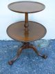 1940 ' S Two Tier Mahogany Ball Claw Feet Side Table 1900-1950 photo 2