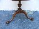 1940 ' S Two Tier Mahogany Ball Claw Feet Side Table 1900-1950 photo 6