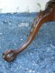 1940 ' S Two Tier Mahogany Ball Claw Feet Side Table 1900-1950 photo 8