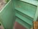 Primitive Vintage Narrow Green Wall Shelf Cabinet 5 - 1/2d X 25 - 1/2w X 30t 1900-1950 photo 3