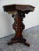 Victorian Heavy Carved Inlaid Octagonal Table 2220 1900-1950 photo 4