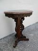 Victorian Heavy Carved Inlaid Octagonal Table 2220 1900-1950 photo 6