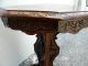 Victorian Heavy Carved Inlaid Octagonal Table 2220 1900-1950 photo 8