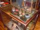 Antique Oak/glass Display Showcase W/ Drawers/storage/mirror Rare Small Size Htf 1900-1950 photo 7