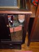 Antique Oak/glass Display Showcase W/ Drawers/storage/mirror Rare Small Size Htf 1900-1950 photo 8