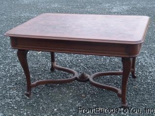 Oak French Antique Parquetry Top Dining Room Table 06be366c photo