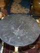Antique Brass,  Steel And Marble Table With A Griffin / Ram Design 1900-1950 photo 1