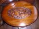 Carved Walnut Neptune Scene Tray Top Coffee Table 1900-1950 photo 2