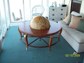 Ernnest Hemingway Antiquue World Globe Coctail Table photo