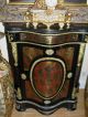 Antique French Marble Top Boulle Console Cabinet Commode,  Guilded Ormolu 1900-1950 photo 2