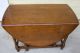 Sturdy English Antique Drop Leaf Table.  Made From Solid Oak. 1900-1950 photo 4