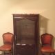 Antique French Provincial China Cabinet With Glass And Marble Top 1900-1950 photo 1