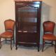 Antique French Provincial China Cabinet With Glass And Marble Top 1900-1950 photo 2