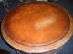 1940 - 1950 Vintage Leather Top With Gold Leaf Embossed Rotating Drum Table 1900-1950 photo 1