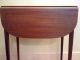 Elegant,  Delicate,  Small Mahogany Drop - Leaf Hall Table With Drawer 1900-1950 photo 5
