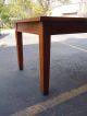 Old School Oak Library Table Large 3 Drawer 1920 ' S Desk Drawing 7 ' X 38 