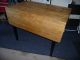 Antique Wooden Oak Drop Leaf Table With Two Chairs 1900-1950 photo 2