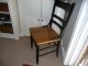 Antique Wooden Oak Drop Leaf Table With Two Chairs 1900-1950 photo 4