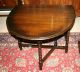Sturdy English Antique Bobbindrop Leaf Table.  Made From Dark Oak. 1900-1950 photo 7
