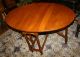 English Antique Barley Twist Drop Leaf Table.  Made From Oak. 1900-1950 photo 4