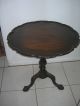 Antique Vintage Imperial End Coffee Lamp Tilt Top Table Mahogany Chippendale 1900-1950 photo 3