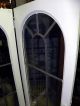 Pair Of Vintage Leaded Glass Palladian Styled Cabinet Doors 1900-1950 photo 1