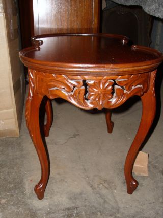 Excellent Antique French Carved Walnut Table photo