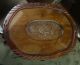 Carved Walnut Farm Scene Tray Top Coffee Table 1900-1950 photo 2