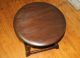 English Antique Foot Stool.  Made From Solid Oak. 1900-1950 photo 2