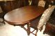 Large Oval English Antique Barley Twist Dining Table.  Made From Solid Oak. 1900-1950 photo 4