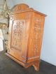 Old Dutch Arts And Crafts Chip Carved Wall Medicine Cabinet - 1900-1950 photo 4