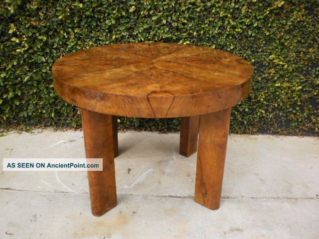 Italian Design Borsani Mid Century Round Table And 4 Chairs 1900-1950 photo
