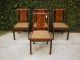 Italian Design Borsani Mid Century Round Table And 4 Chairs 1900-1950 photo 1