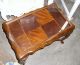 Carved Walnut Tray Top Coffee Or End Table 1900-1950 photo 2
