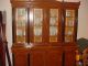 Large Biedermeier - Style Walnut Breakfront - China Cabinet W/adjustable Shelves 1900-1950 photo 5