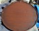 Best Pair Round Mahogany Antique End Tables 1900-1950 photo 4
