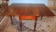 Early Cherry Reeded Leg,  Gate Leg Drop Leaf Table 1900-1950 photo 1