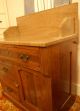 Antique Victorian Bathroom Washstand With Colored Marble W/splashback 1800-1899 photo 4