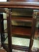 Antique Victorian Ormalu Mahogany Glass China Display Liquor Cabinet Server Bar 1900-1950 photo 5