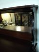 Antique Victorian Ormalu Mahogany Glass China Display Liquor Cabinet Server Bar 1900-1950 photo 8