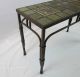 Mission Style Arts & Crafts Raven Tile & Wrought Iron Entry Table 1900-1950 photo 4