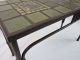 Mission Style Arts & Crafts Raven Tile & Wrought Iron Entry Table 1900-1950 photo 5